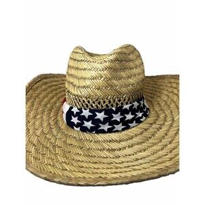 American flag straw hat Patriotic Hat July 4th Memorial Day USA